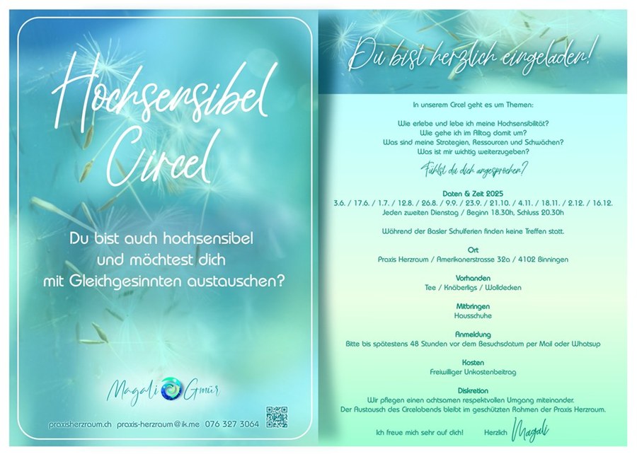 Flyer Hochsensibel Circle